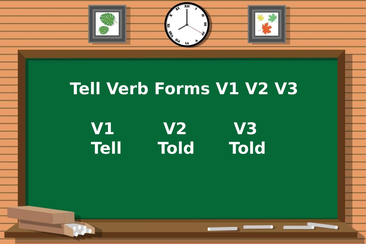 Tell Verb Forms V1 V2 V3