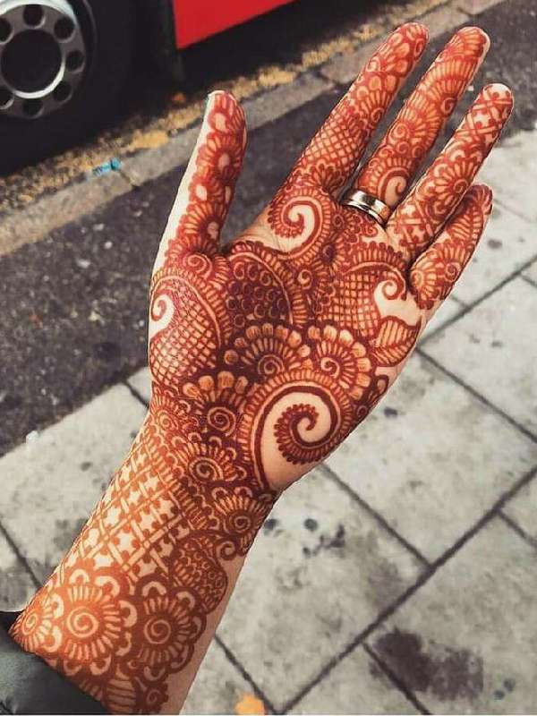 Front Hand Mehndi 