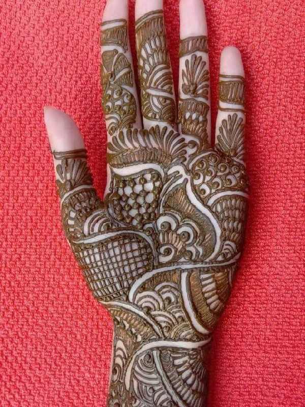 Front Hand Mehndi Designs