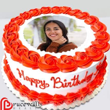 Happy Birthday Cake With Name And Photo Edit