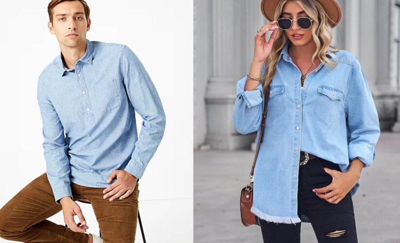 Shop Denim Chambray Shirts On Sale