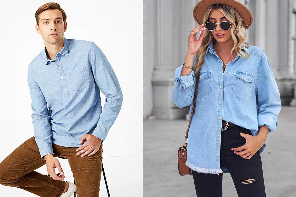 Shop Denim Chambray Shirts On Sale