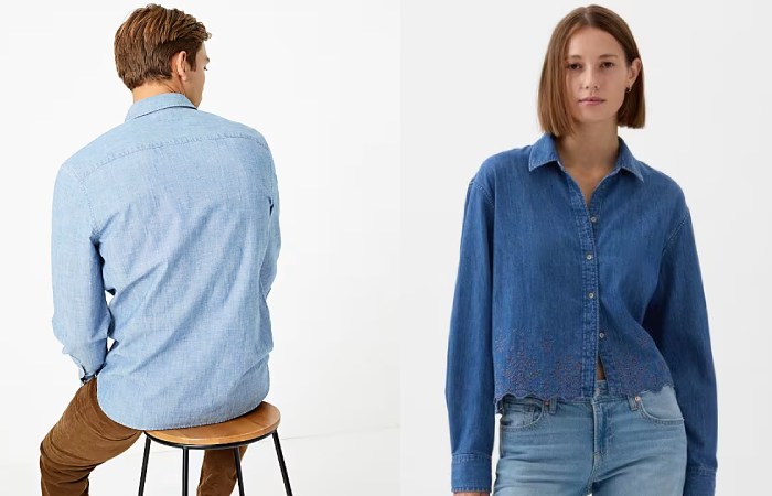 Shop Denim Chambray Shirts