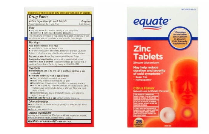 Equate Zinc Chewable Tablets